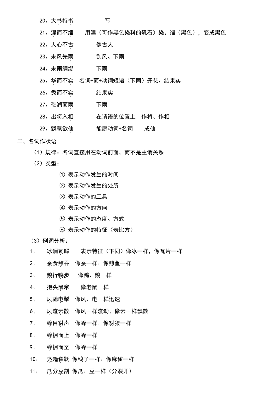 成语中常见的词类活用归类_第2页