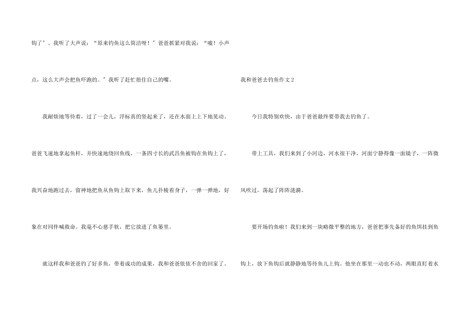 我和爸爸去钓鱼15篇_第2页