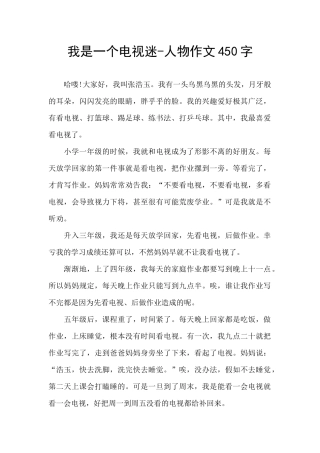我是一个电视迷