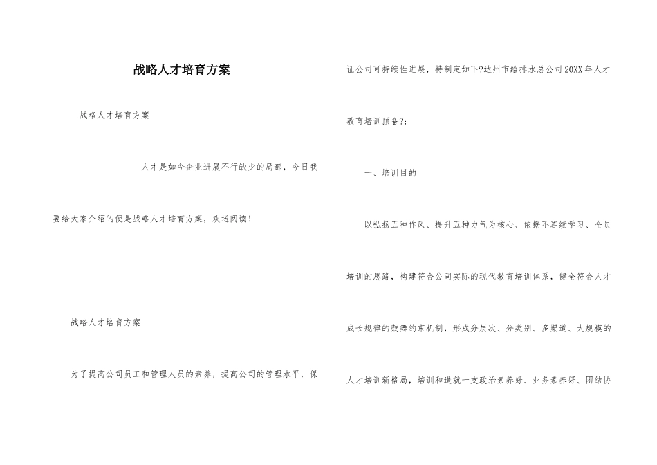 战略人才培养方案_第1页