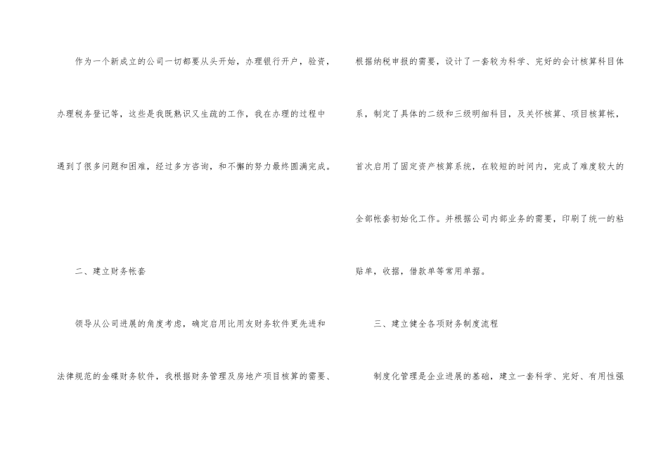 房地产账务个人工作总结_第2页