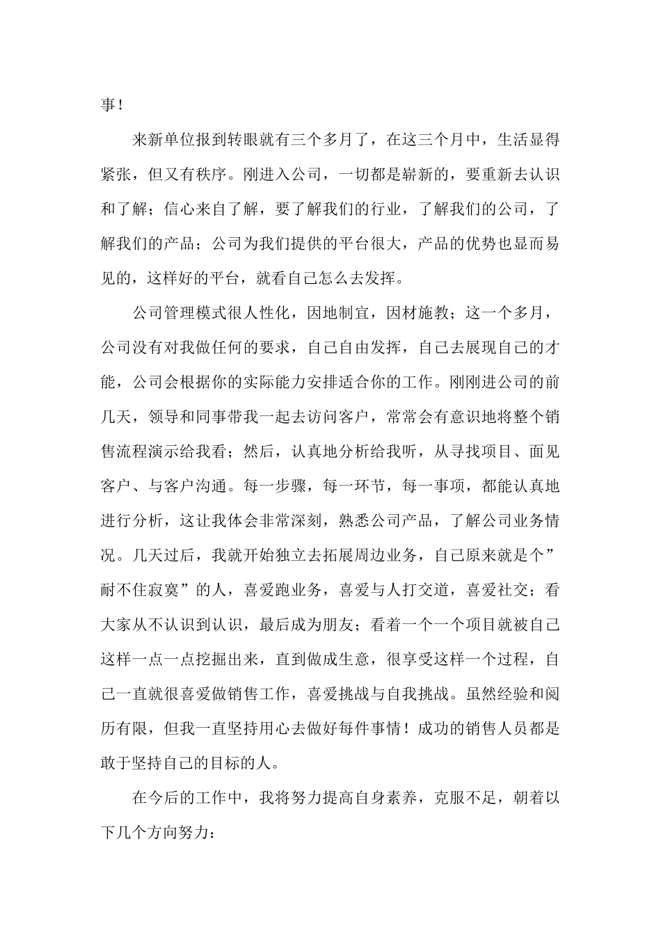 房地产销售转正工作总结格式大全_第3页