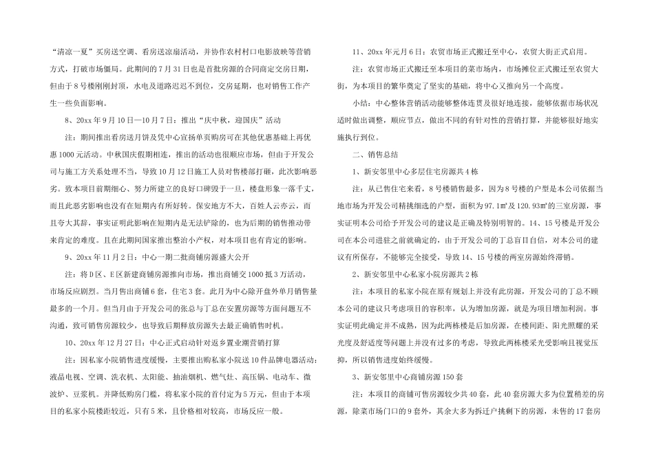 房地销售年终总结集锦10篇_第2页