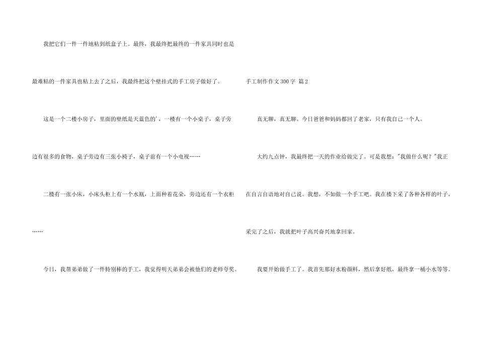 手工制作300字集合六篇_第2页