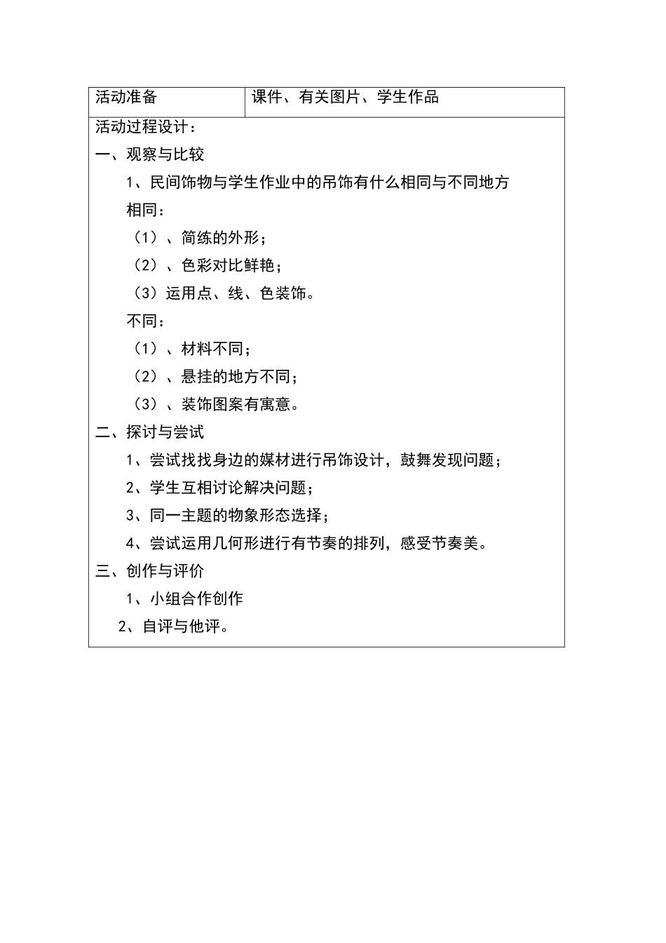 手工制作社团活动计划及教案_第3页