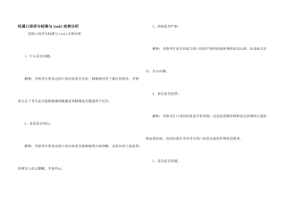 托福口语评分标准与task1实例分析