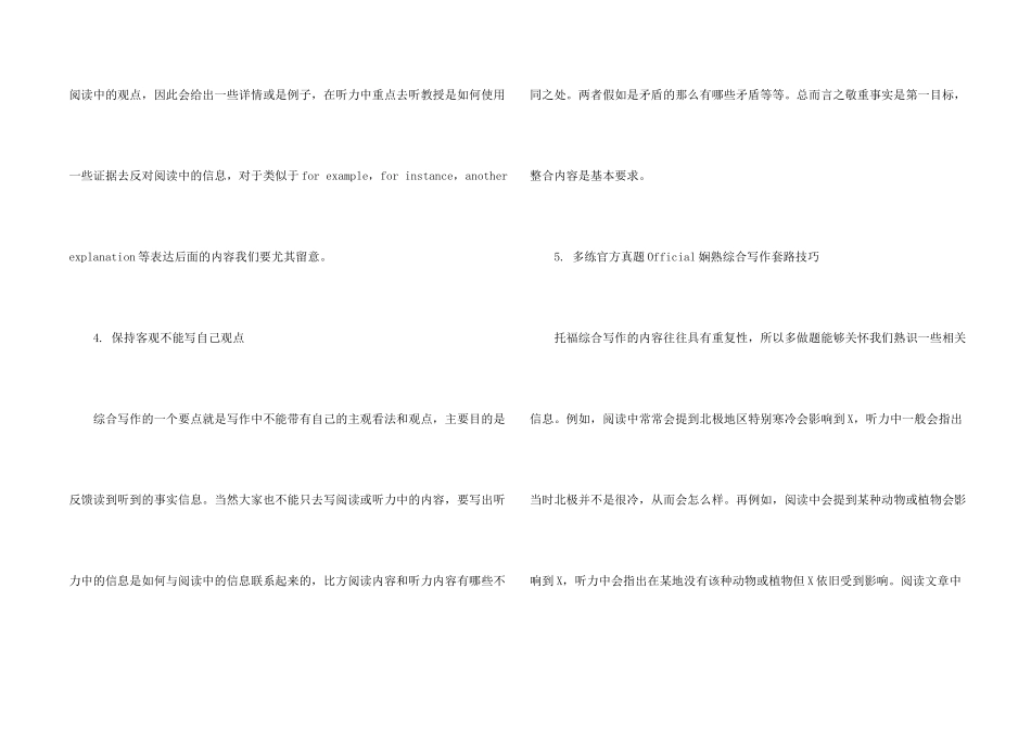 托福综合写作高分5大技巧汇总解读_第2页