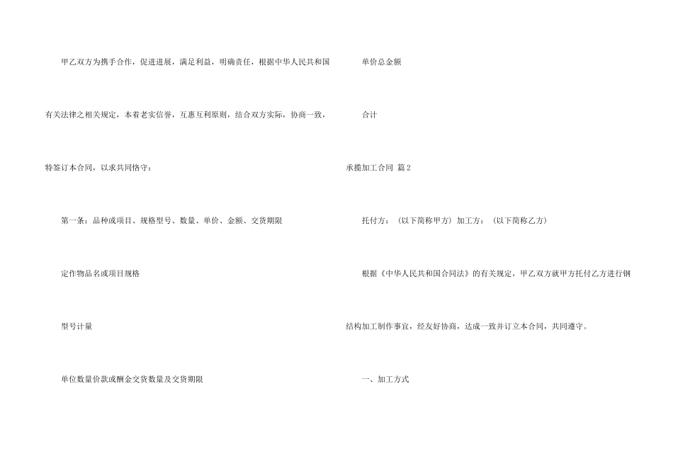 承揽加工合同合集七篇_第2页