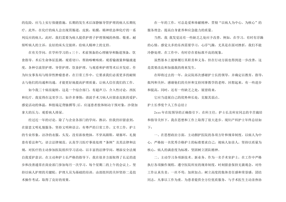 护土长季度个人工作总结_第2页