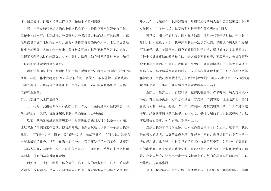 护土长季度个人工作总结_第3页
