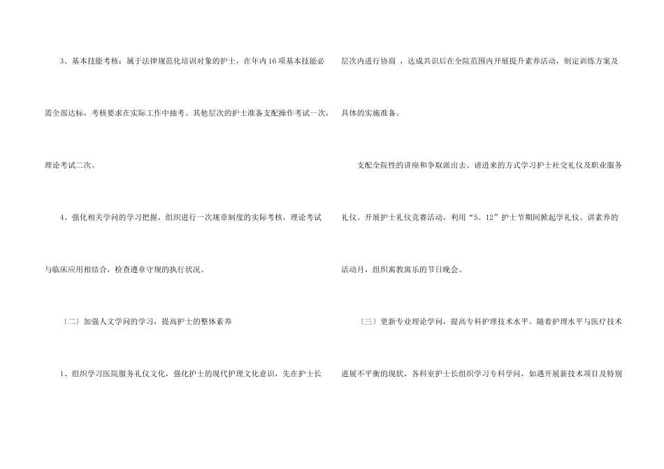 护士长每月的工作计划_第2页