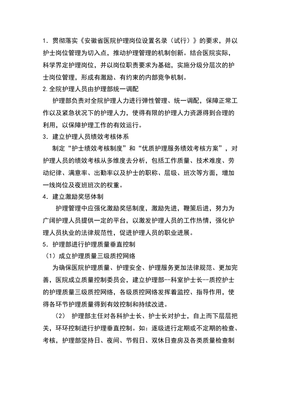 护理垂直管理体系工作方案_第2页