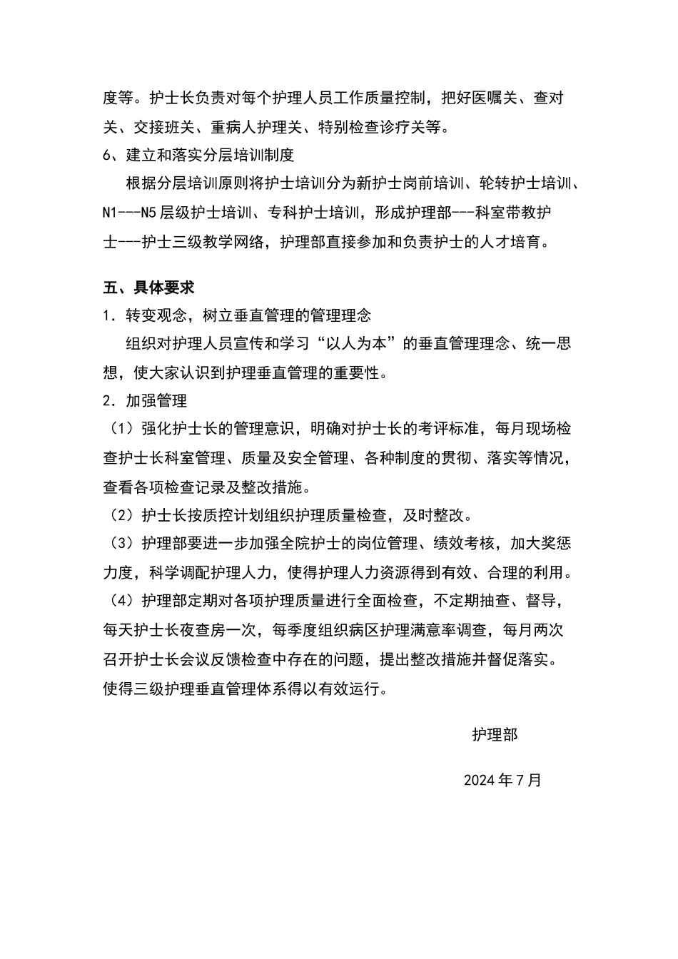 护理垂直管理体系工作方案_第3页