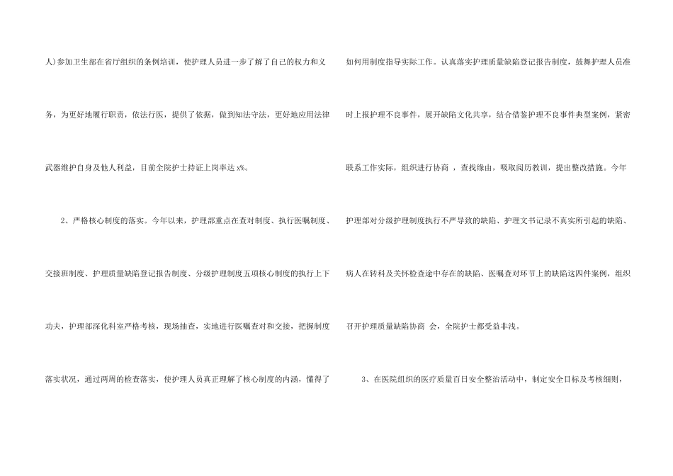 护理部工作总结2024_第2页