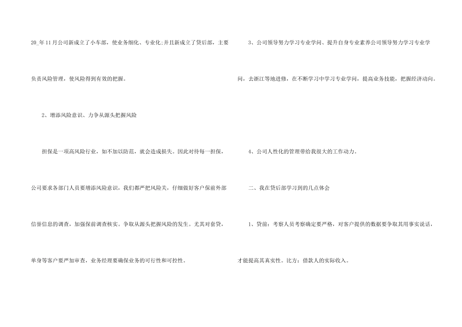 担保公司个人年终总结5篇_第2页