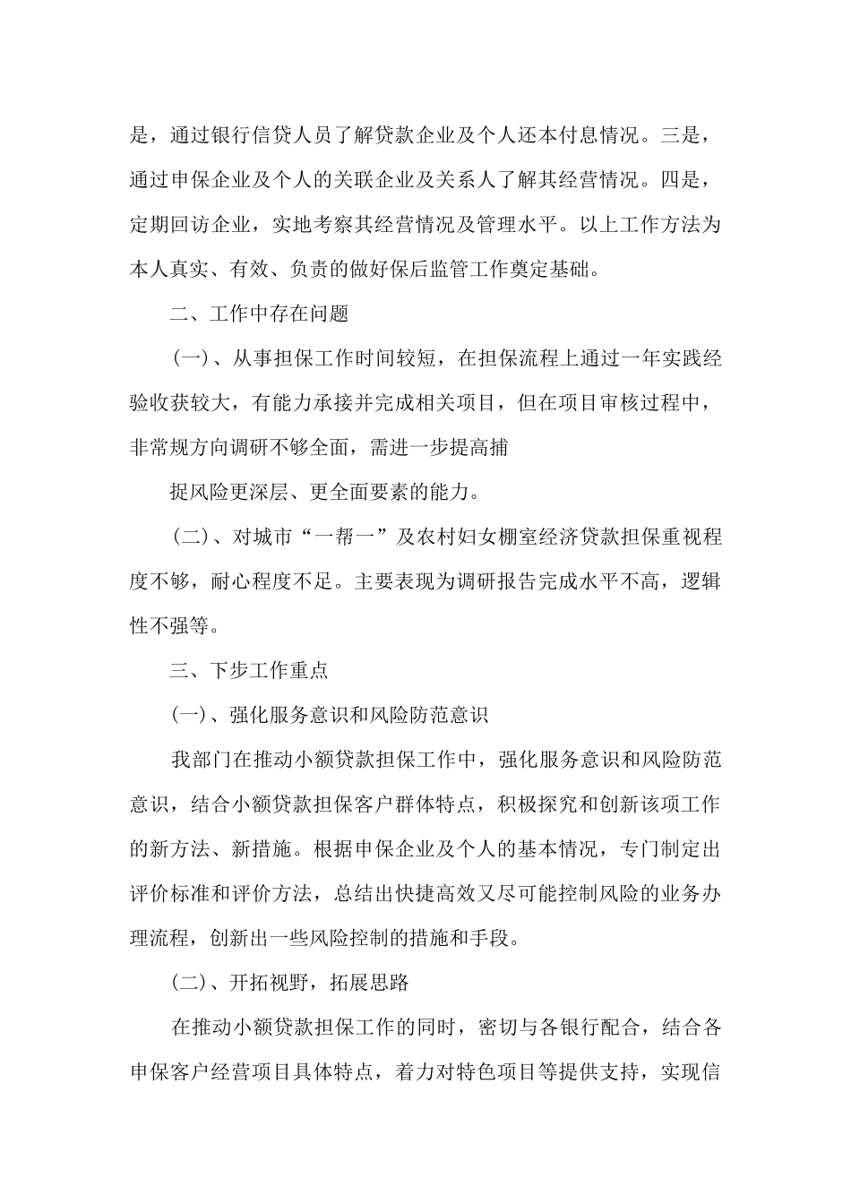 担保公司出纳工作总结最新5篇_第3页