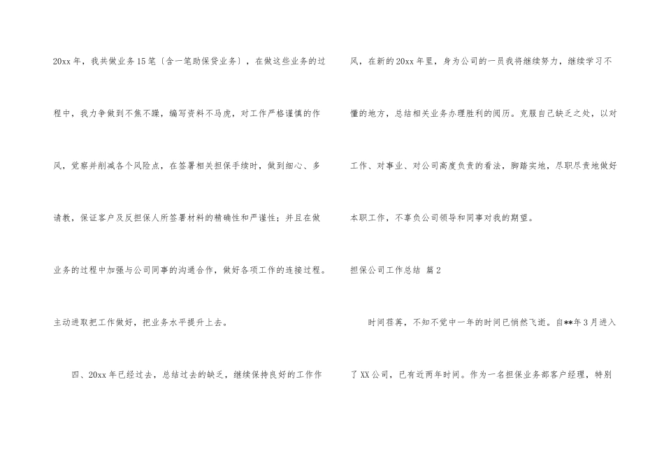 担保公司工作总结3篇_第3页