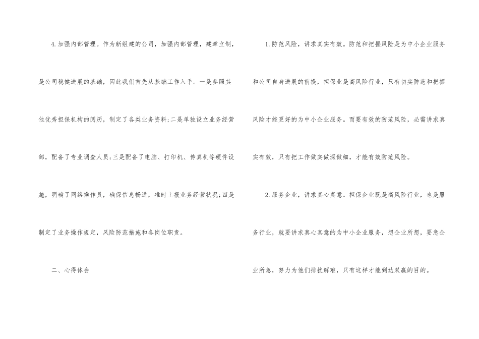 担保公司工作总结三篇_第3页