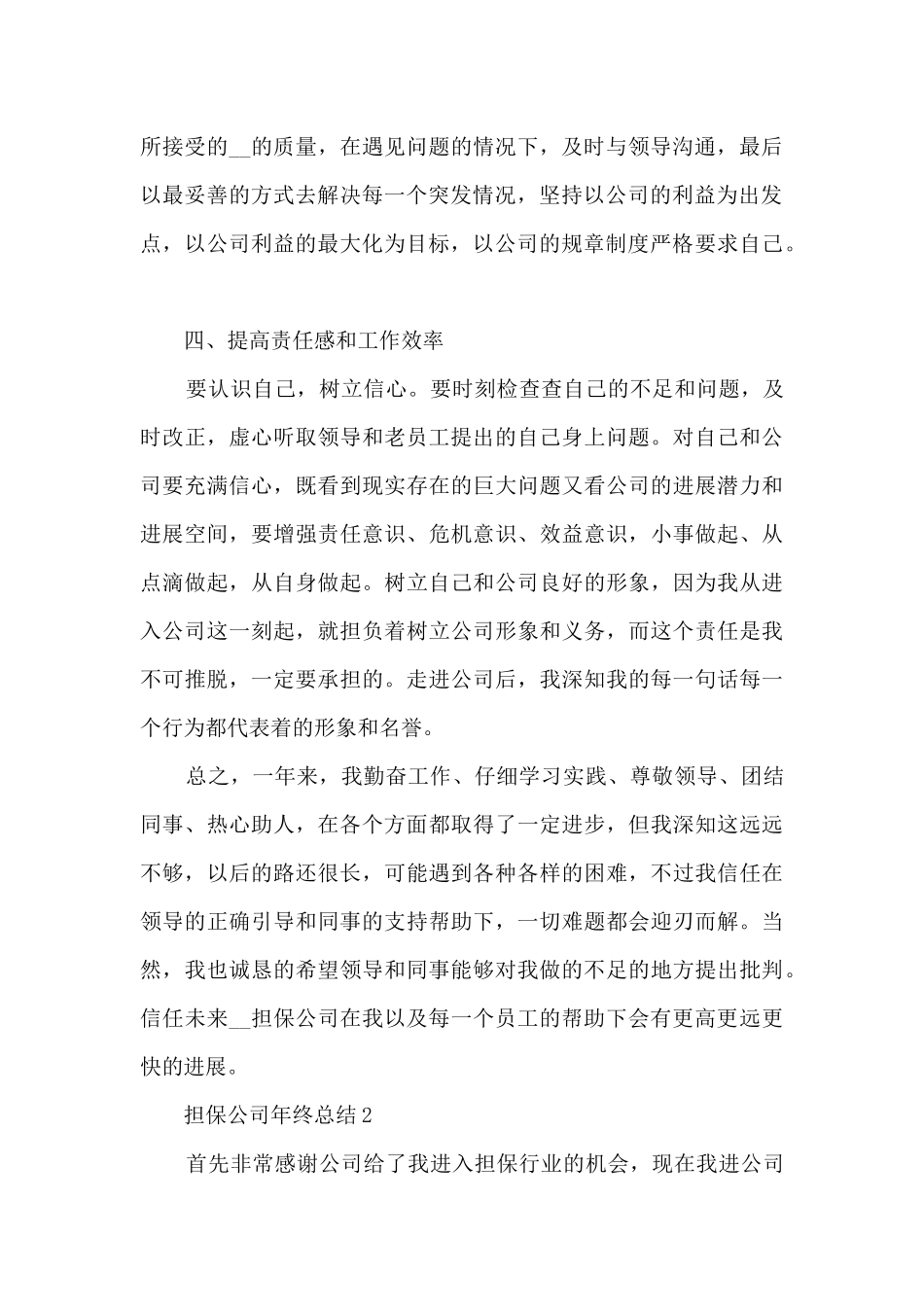 担保公司年终总结5篇_第2页