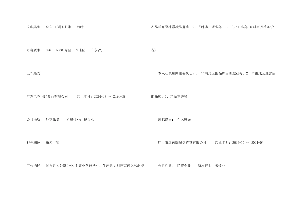 拓展主管个人简历_第2页