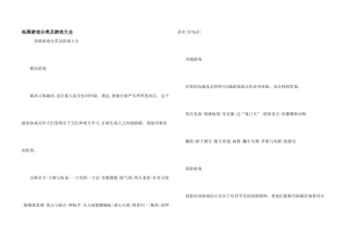 拓展游戏分类及游戏大全