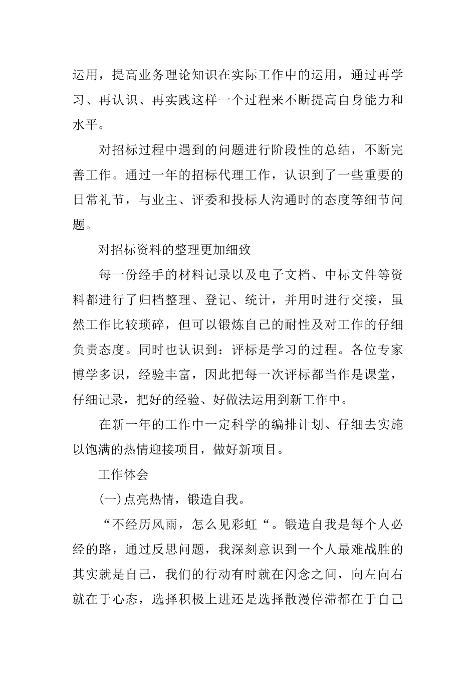 招标专员年度个人工作总结范文_第2页