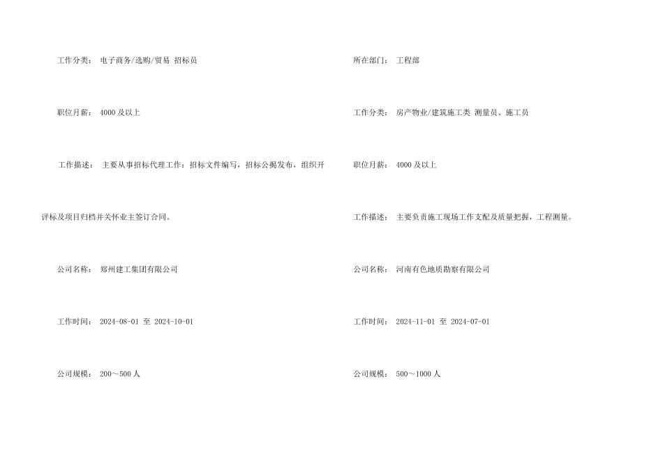 招标员个人简历模板_第3页