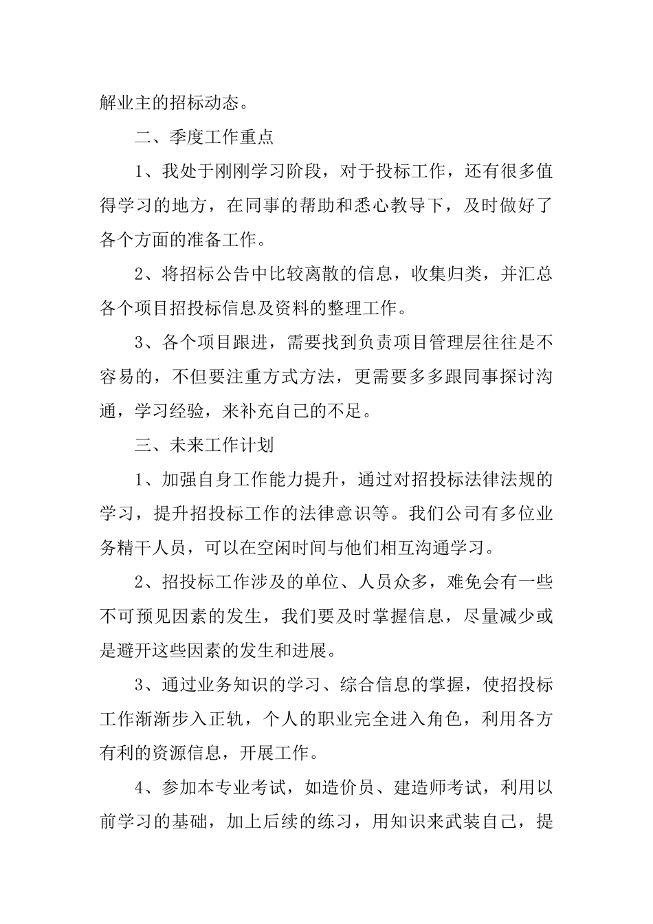 招标工作总结优秀范文_第3页