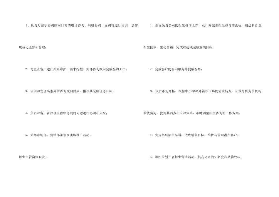 招生主管岗位职责_第2页