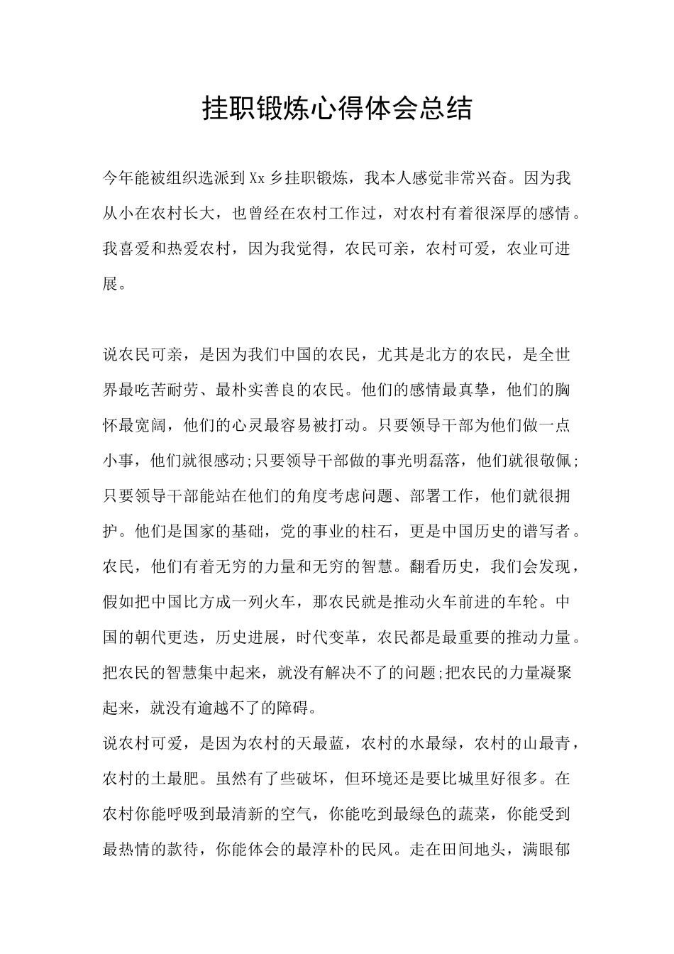 挂职锻炼心得体会总结_第1页