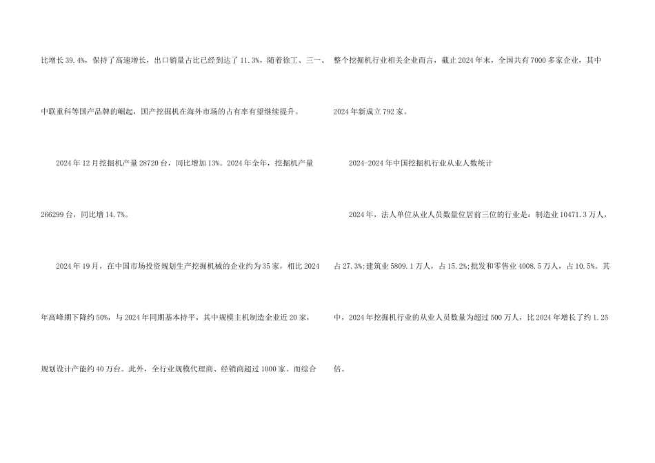 挖掘机行业市场规模如何_第3页