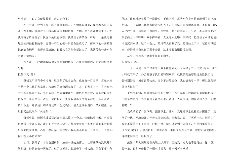 捉鱼合集六篇_第2页