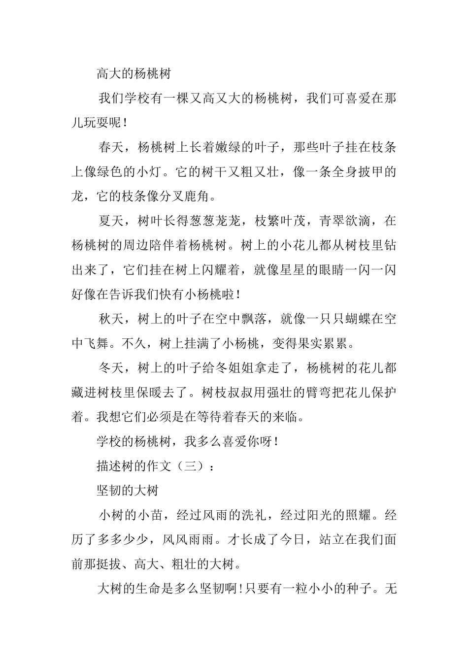 描写树的作文_第2页