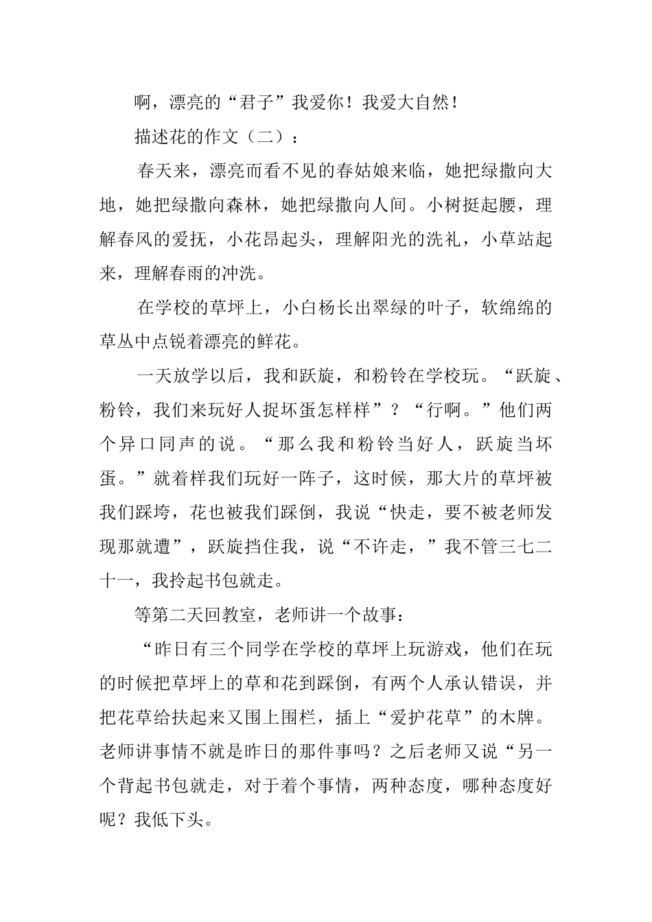 描写花的作文_第2页