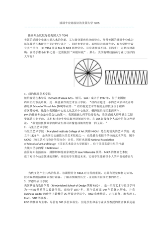 插画专业比较好的美国大学TOP5