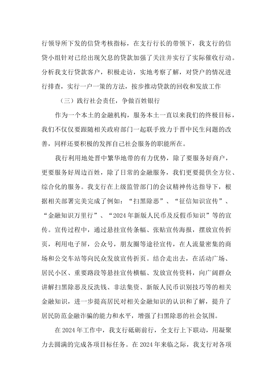 支行年终工作总结_第3页