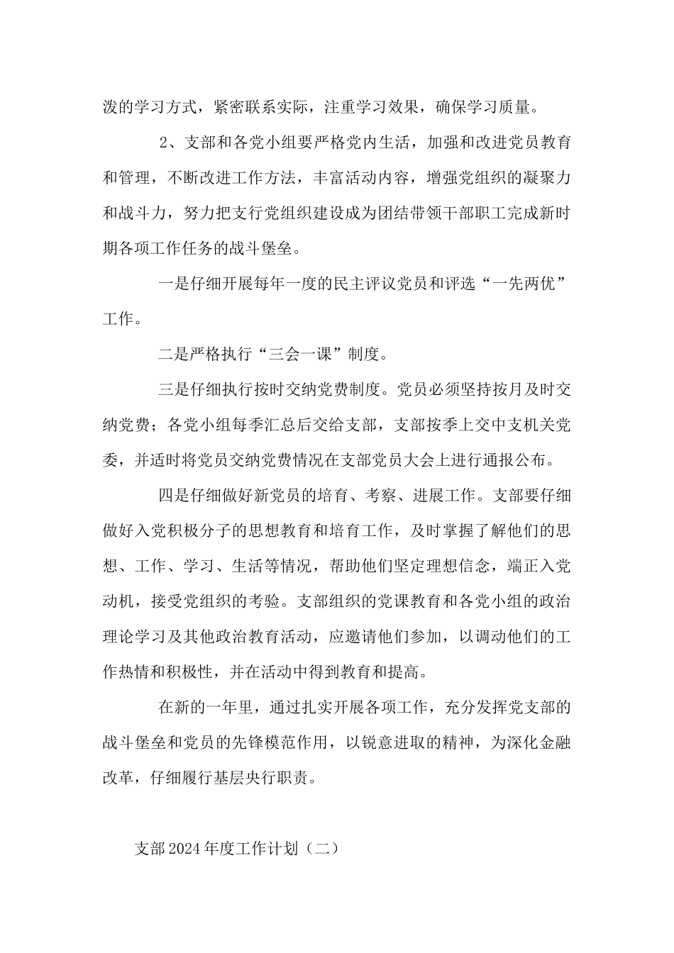 支部2024年度工作计划范例_第3页