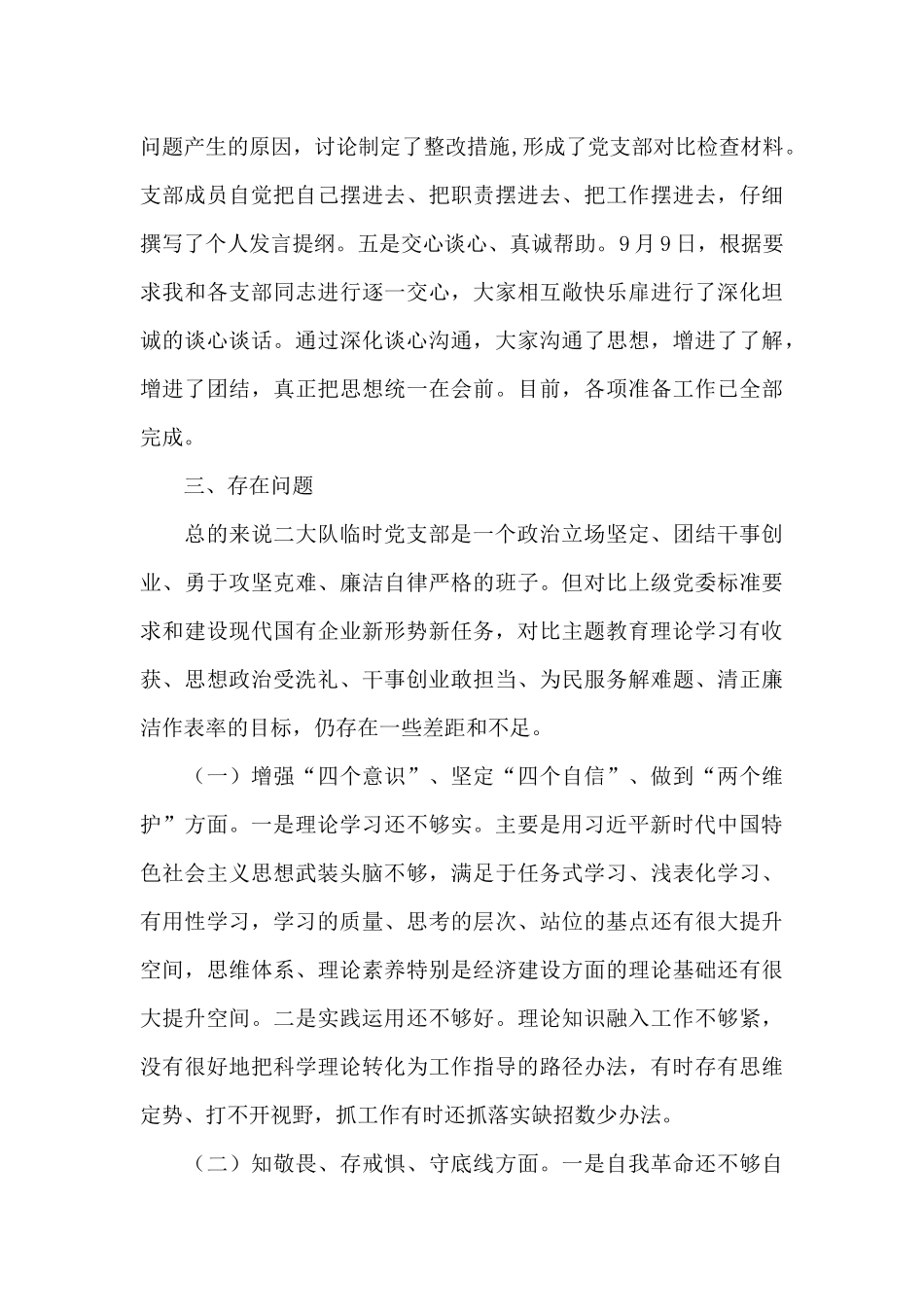 支部班子检视剖析材料_第3页