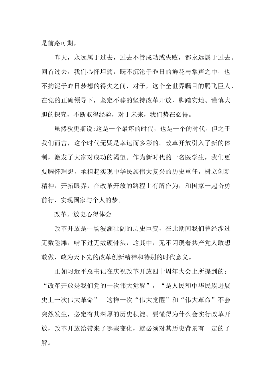 改革开放史心得体会_第3页