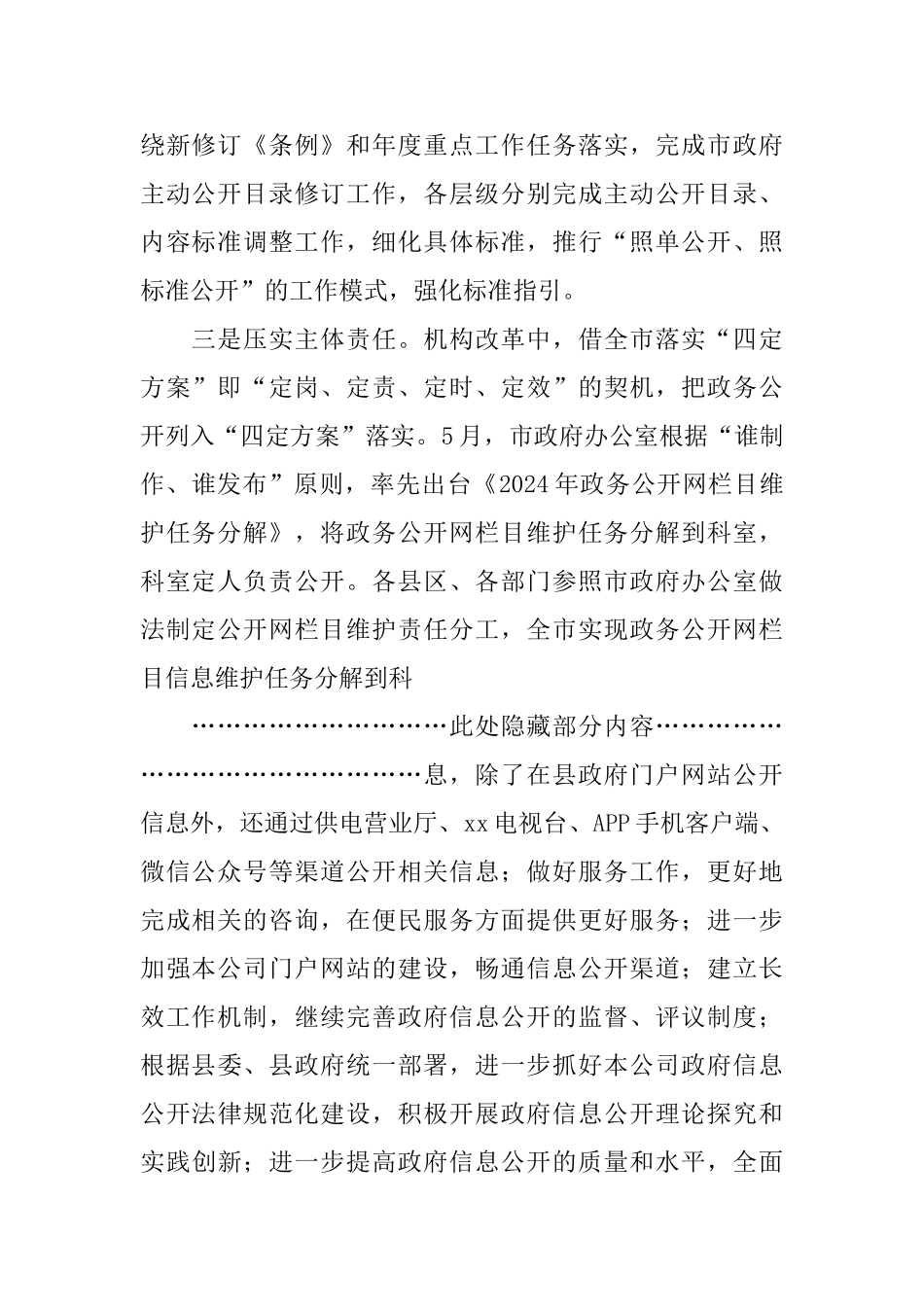 政务公开年终总结5篇_第2页