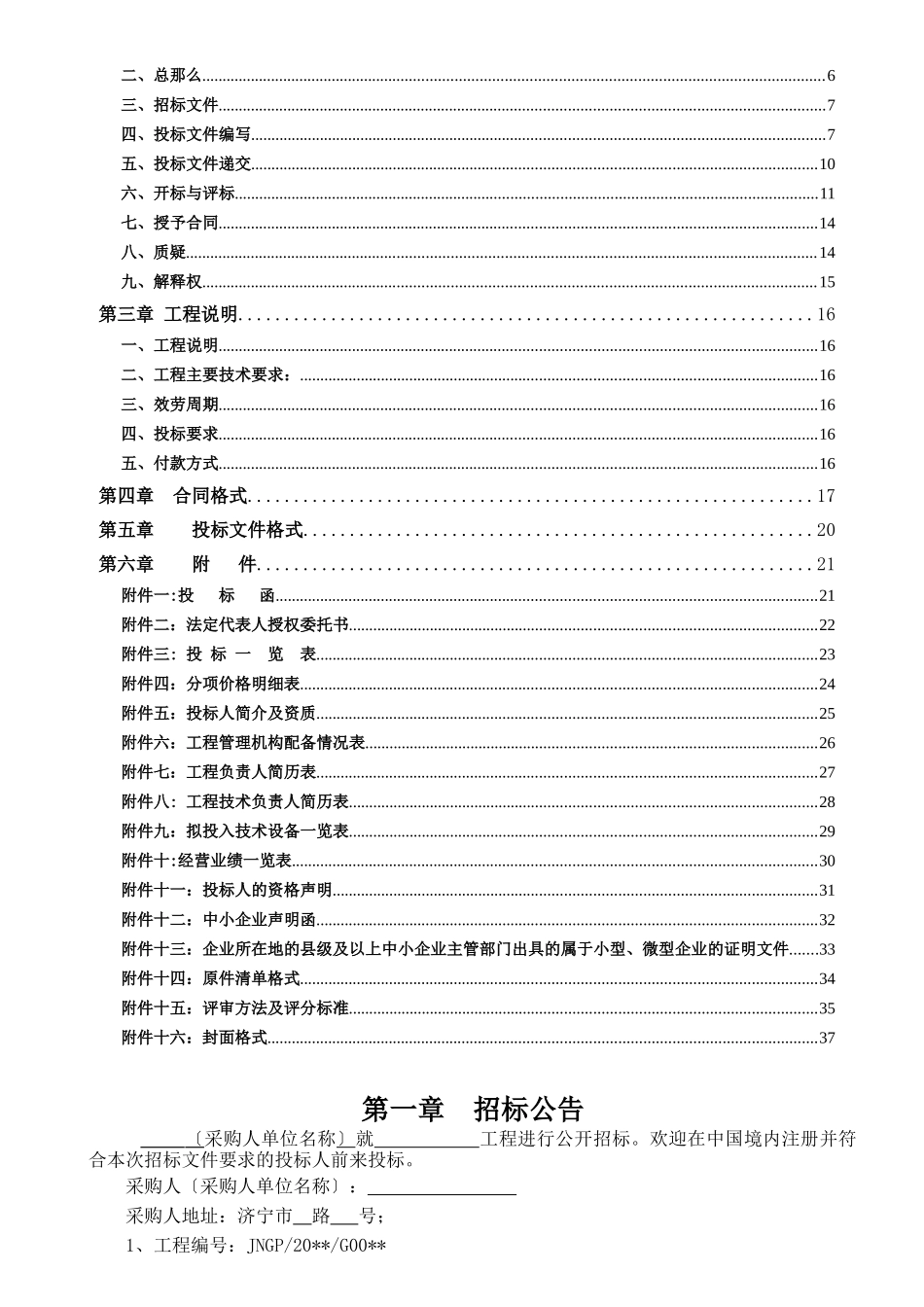 政府采购范本公开招标文件_第2页