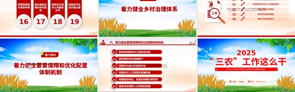 2025年三农工作这么干PPT中央一号文件要点