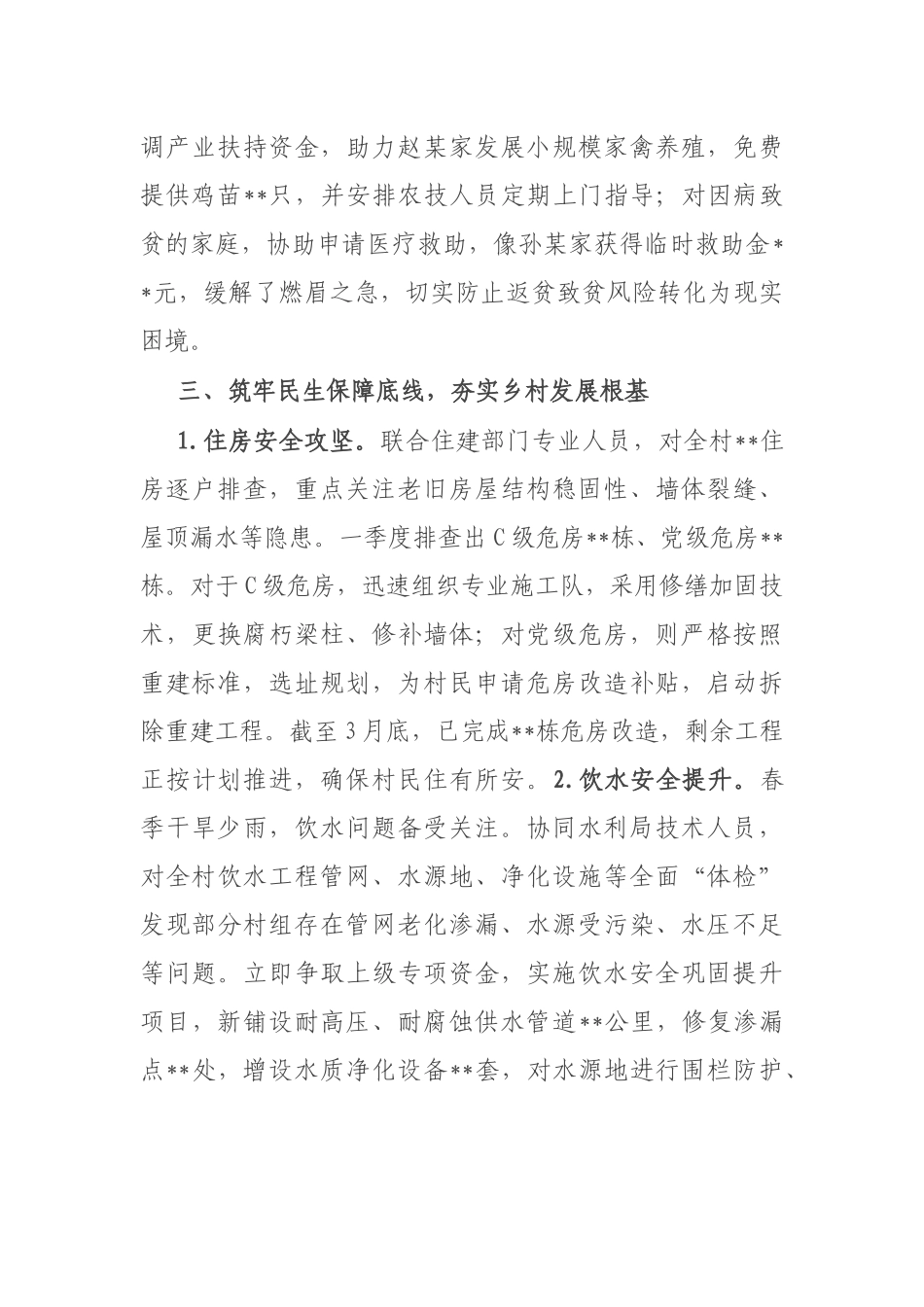 2025年驻村第一书记3月份工作小结_第2页