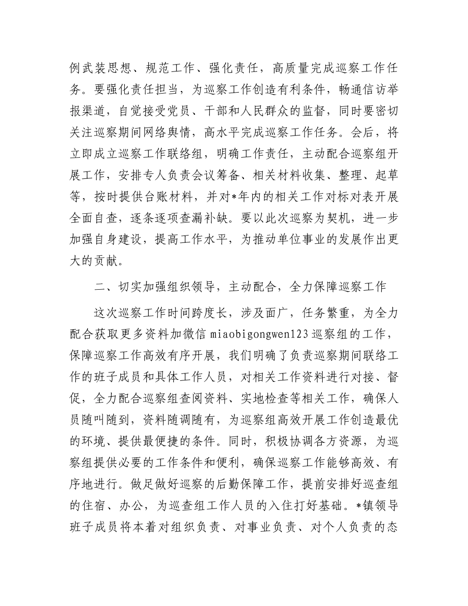 表态发言：巡察工作动员部署会议_第2页