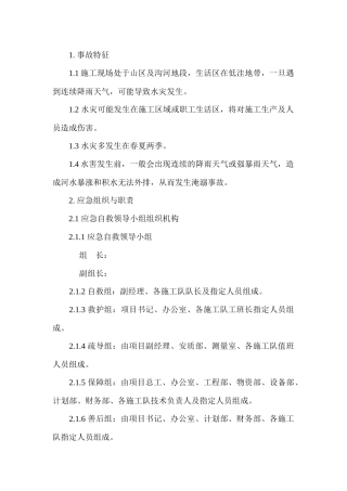 淹溺事故现场处置方案