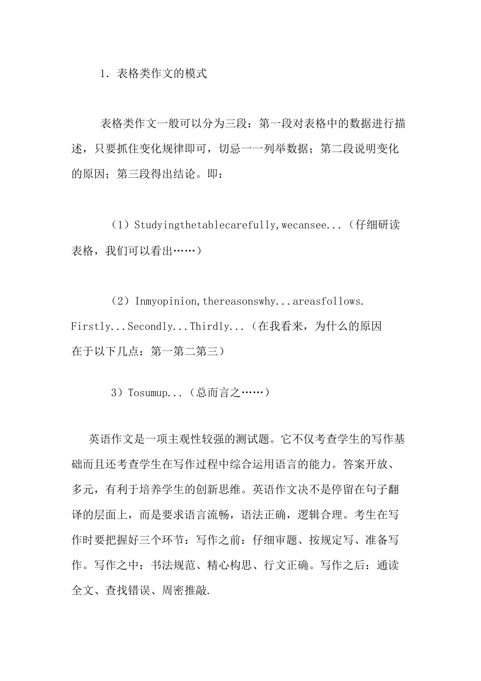 图表类英语作文范文英语作文模板(图表类的)_第3页