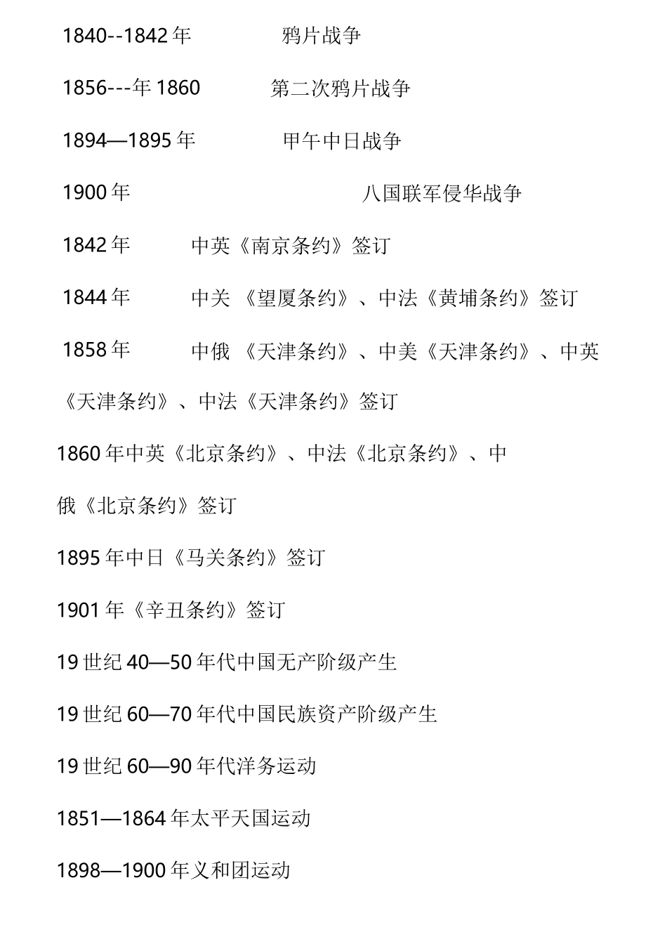 高考的必背历史时间表_第1页