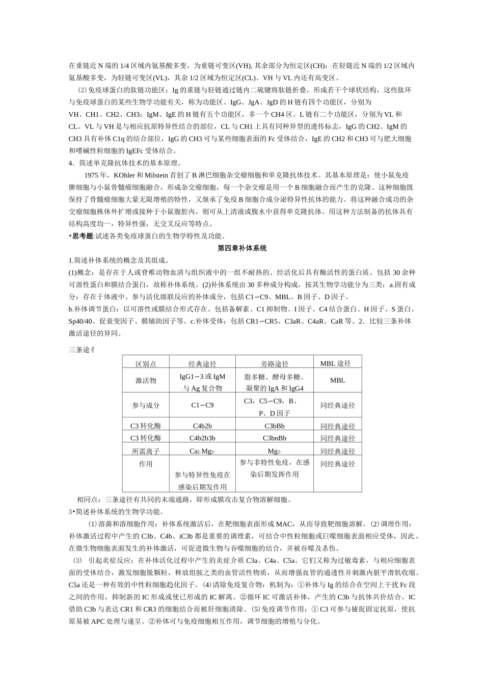 免疫学 简答题_第2页