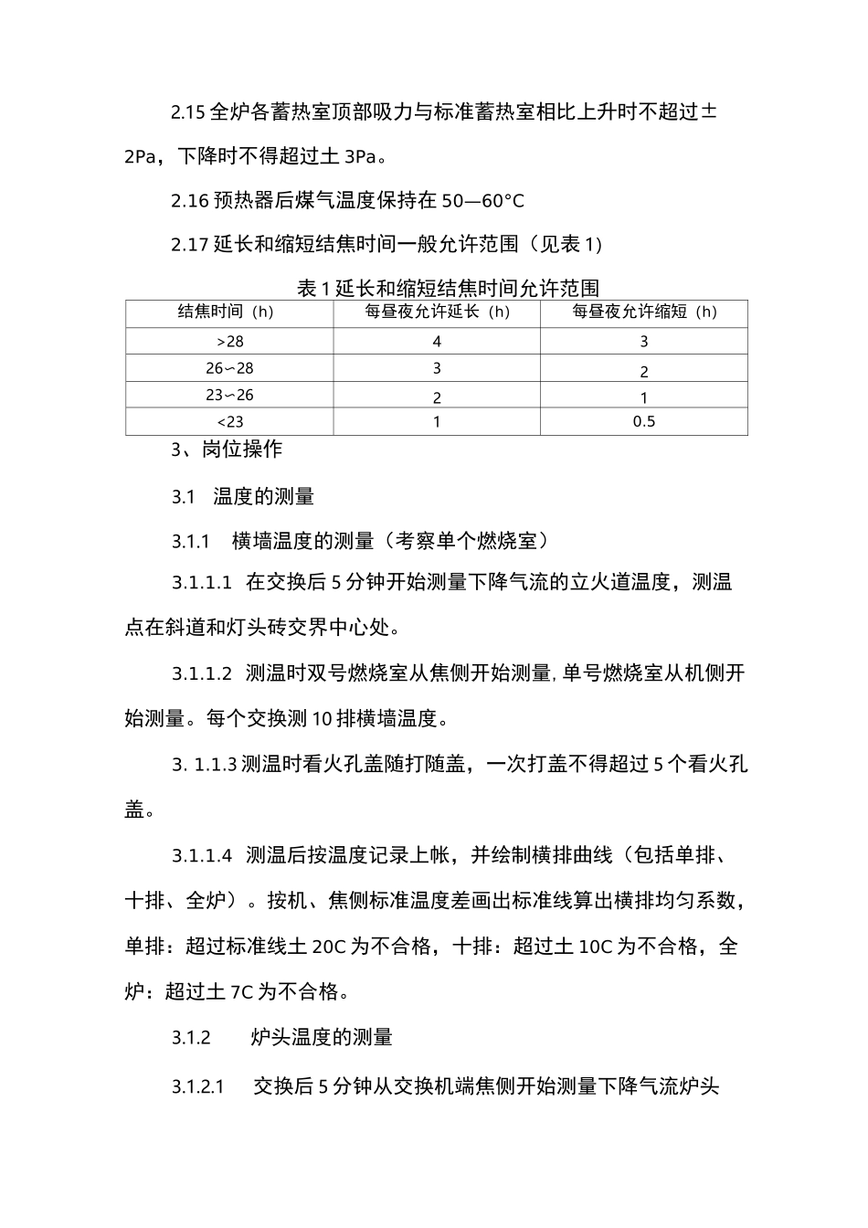 炼焦厂调火工岗位技术操作规程(最全)_第3页