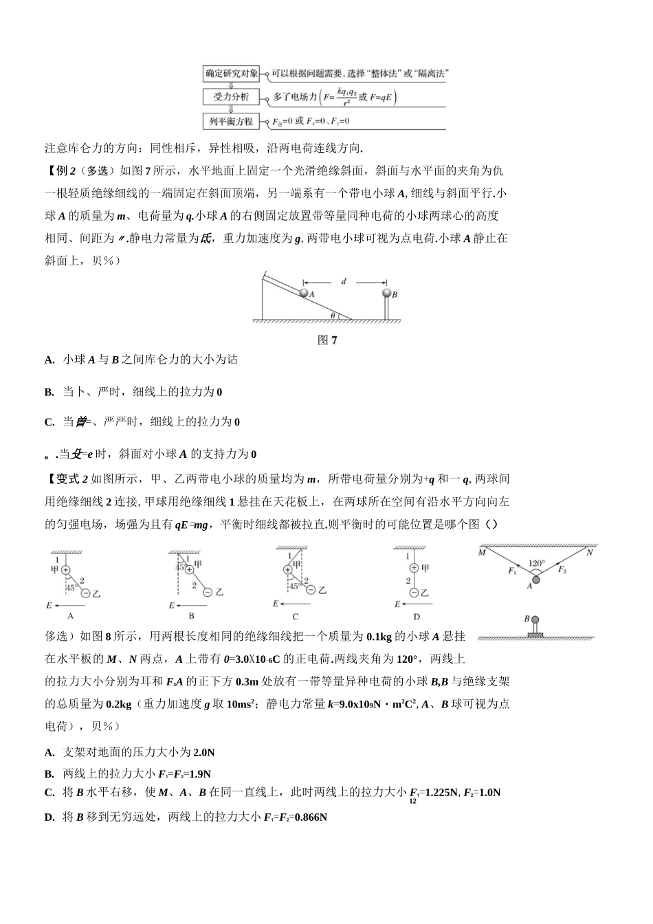 一轮复习精品    电场力的性质_第3页